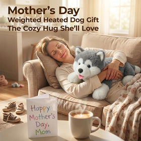 Mewaii weighted dog plush inner pad removable for easy heating and cooling setup.