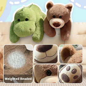 Soft plush fabric close-up from Mewkou emphasizing a gentle touch for kids.