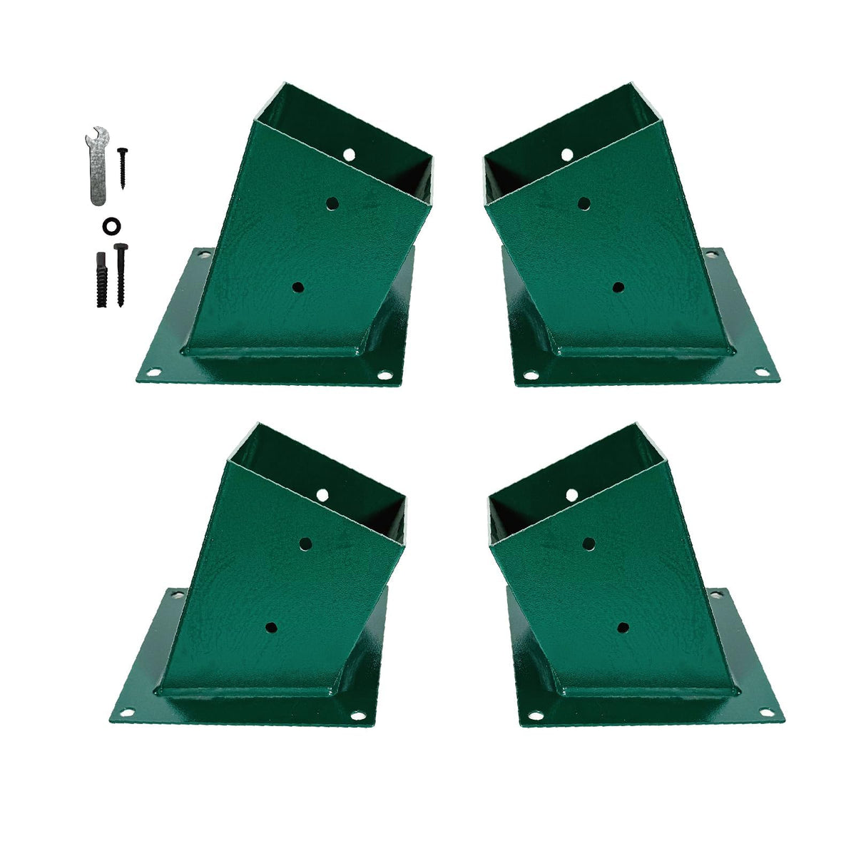 MEWSDEN A-frame swing brackets 4x4 base offer sturdy, rust-resistant support for wooden play sets.