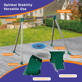 MEWSDEN corrosion-resistant metal brackets protect frames against rust during outdoor use.