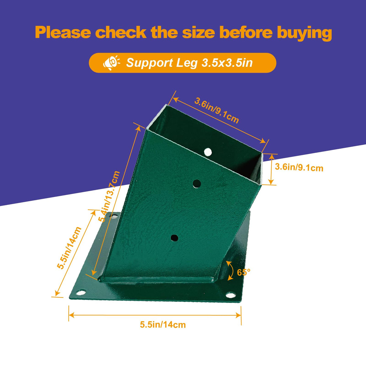 MEWSDEN swing brackets with pre-drilled holes speed up assembly.