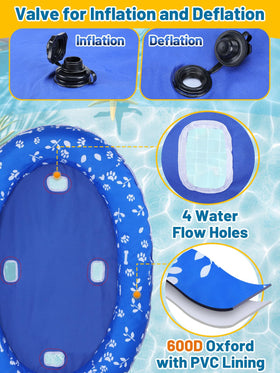 MEWTOGO stable buoyant raft ideal for pool and lake rest.