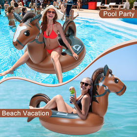 MewVeer brown horse float makes a fun summer gift idea.
