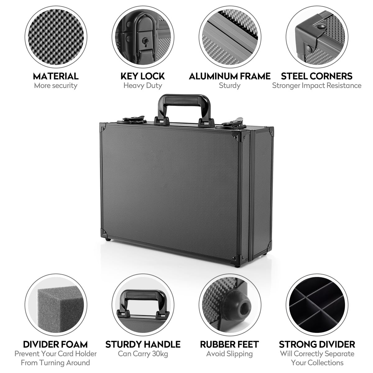 MewVeer Top Loader Case designed for 3x4 inch top loaders.