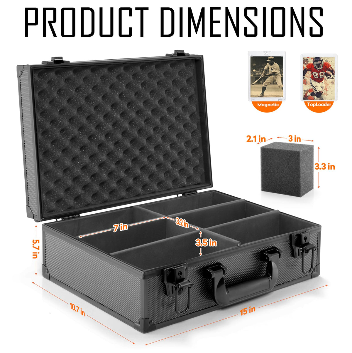 MewVeer Top Loader Case protects cards from moisture and dust.