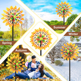 MeyRolizn durable yard art with waterproof coating resists rust and fading.