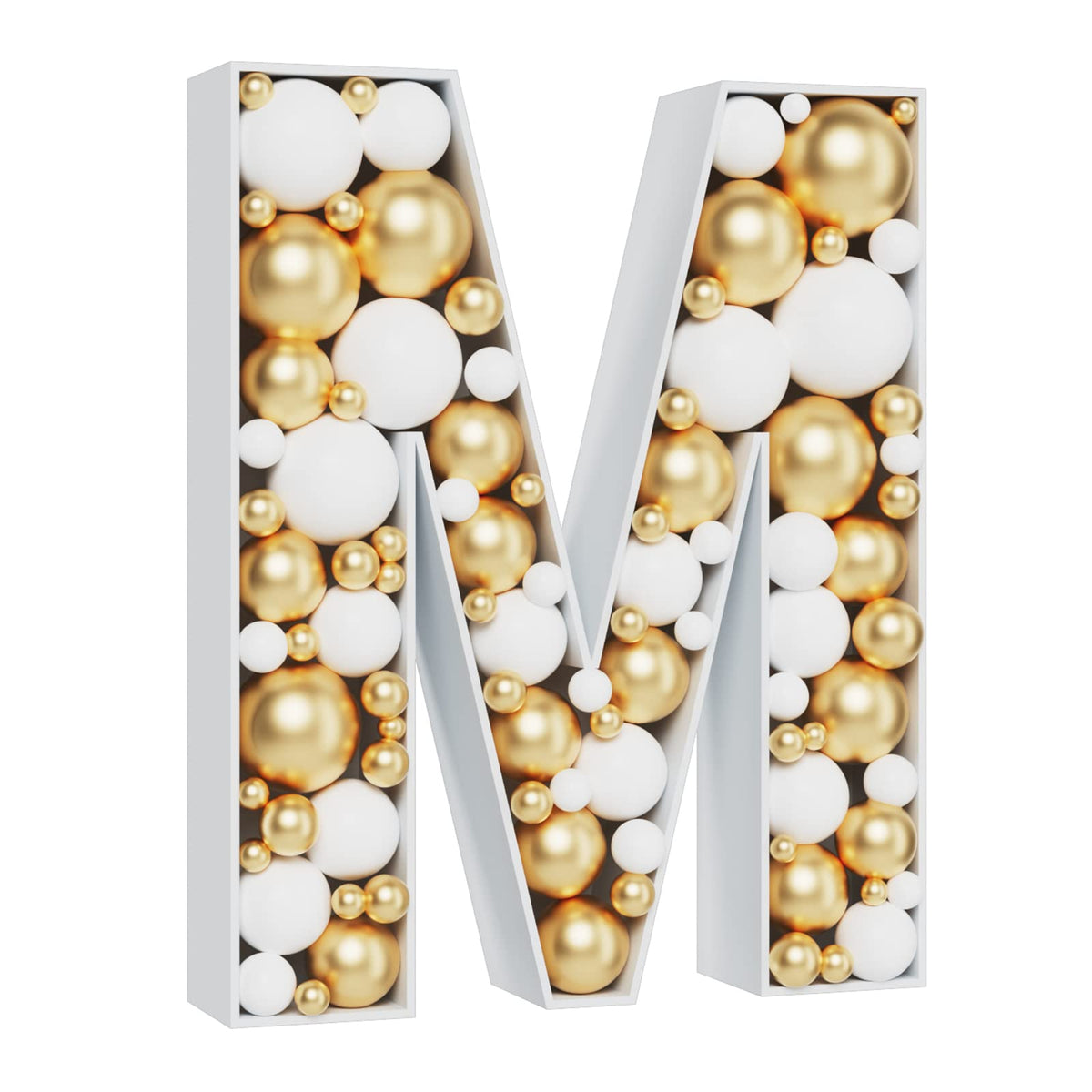 MEYSIMOON 3ft mosaic letter frame creates an eye-catching marquee focal point for birthdays and weddings.