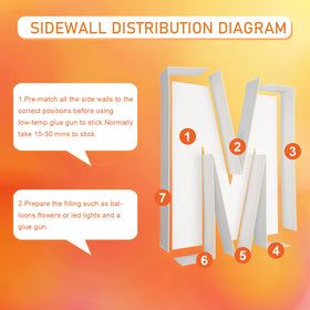MEYSIMOON glue dots and instructions help you assemble in minutes.