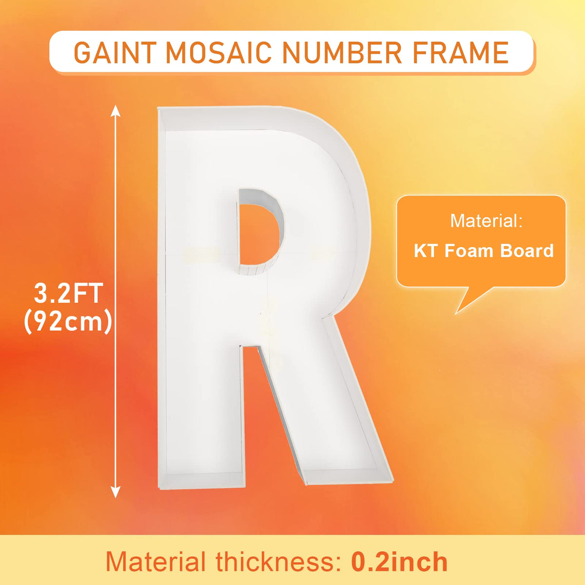 MEYSIMOON pre-cut foam-board frame simplifies DIY setup for quick decor.