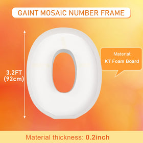 MEYSIMOON pre-cut foam board Letter O simplifies DIY assembly.
