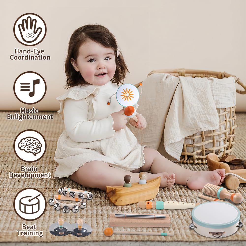 Meytccve Montessori instruments for toddlers—safe BPA-free design, easy cleaning