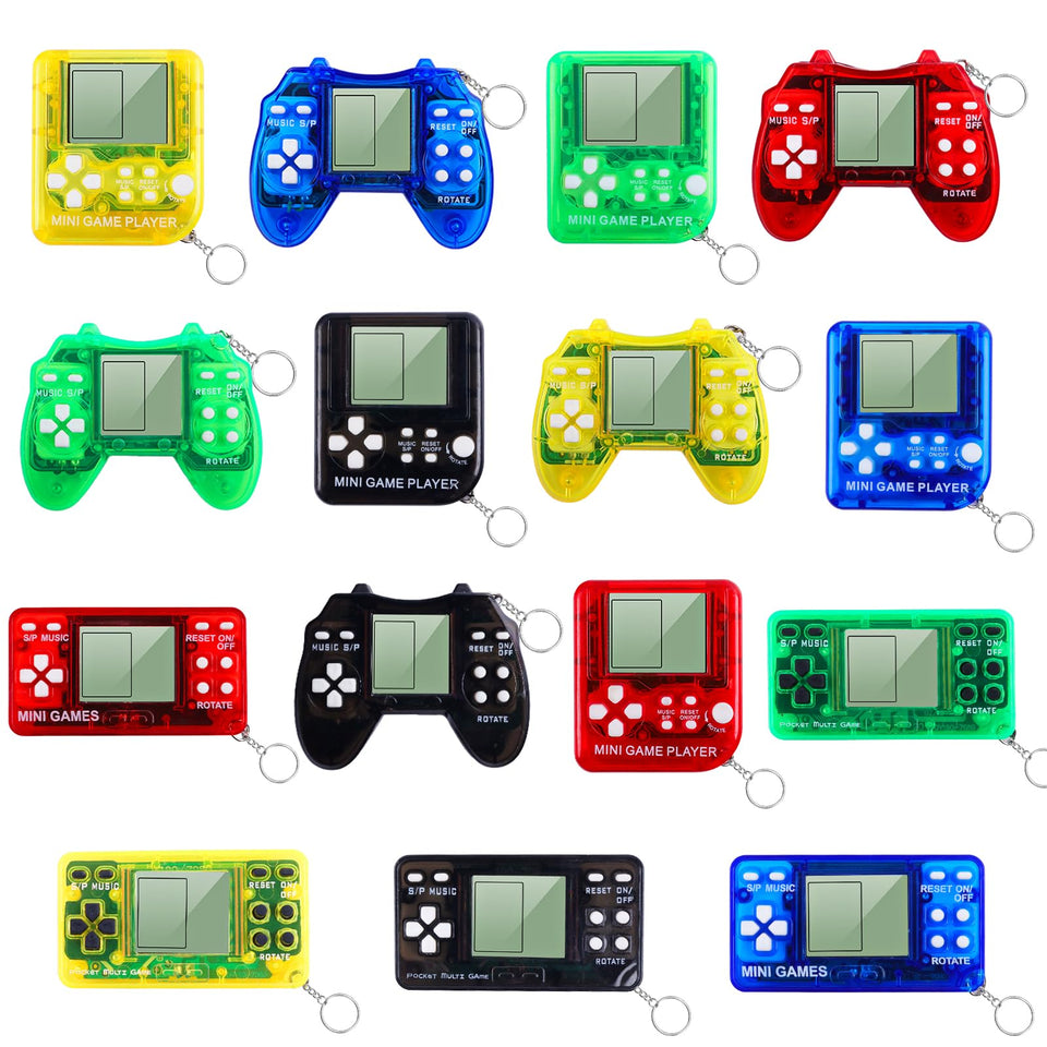 MEZHOBBY 15-piece video game keychains pack for party favors and prizes