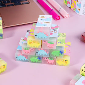 Mezhobby detailed animal erasers featuring cute characters for classroom rewards