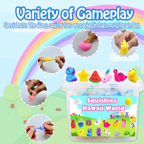 MEZHOBBY fruits mochi squishies add color to sensory moments and playtime.