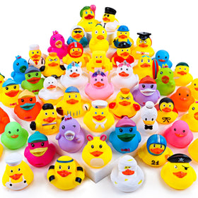 MEZHOBBY rubber ducks variety with zoo designs for colorful bathtime fun