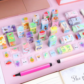 Mezhobby soft erasers for kids with gentle texture and clean erasing