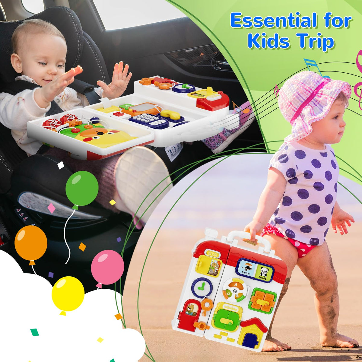 MFEESYOB toy features non-toxic ABS material for safe independent play.