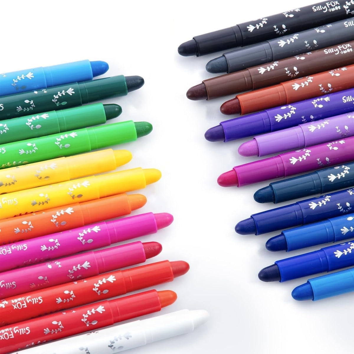 M&G tempera paint sticks 24-color set displayed for vibrant quick-dry pigments.