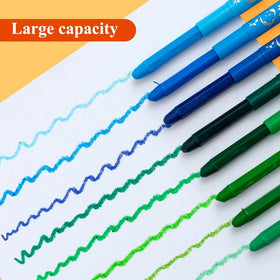 Applied on paper, M&G sticks deliver smooth, crackless color.