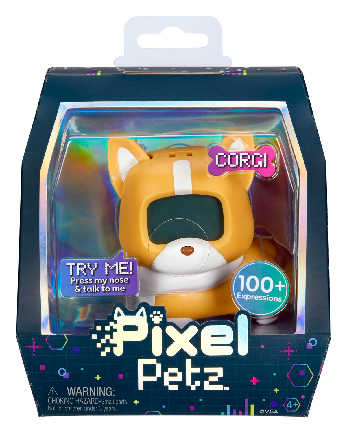 Pixel Petz Corgi touch response invites affectionate pats.