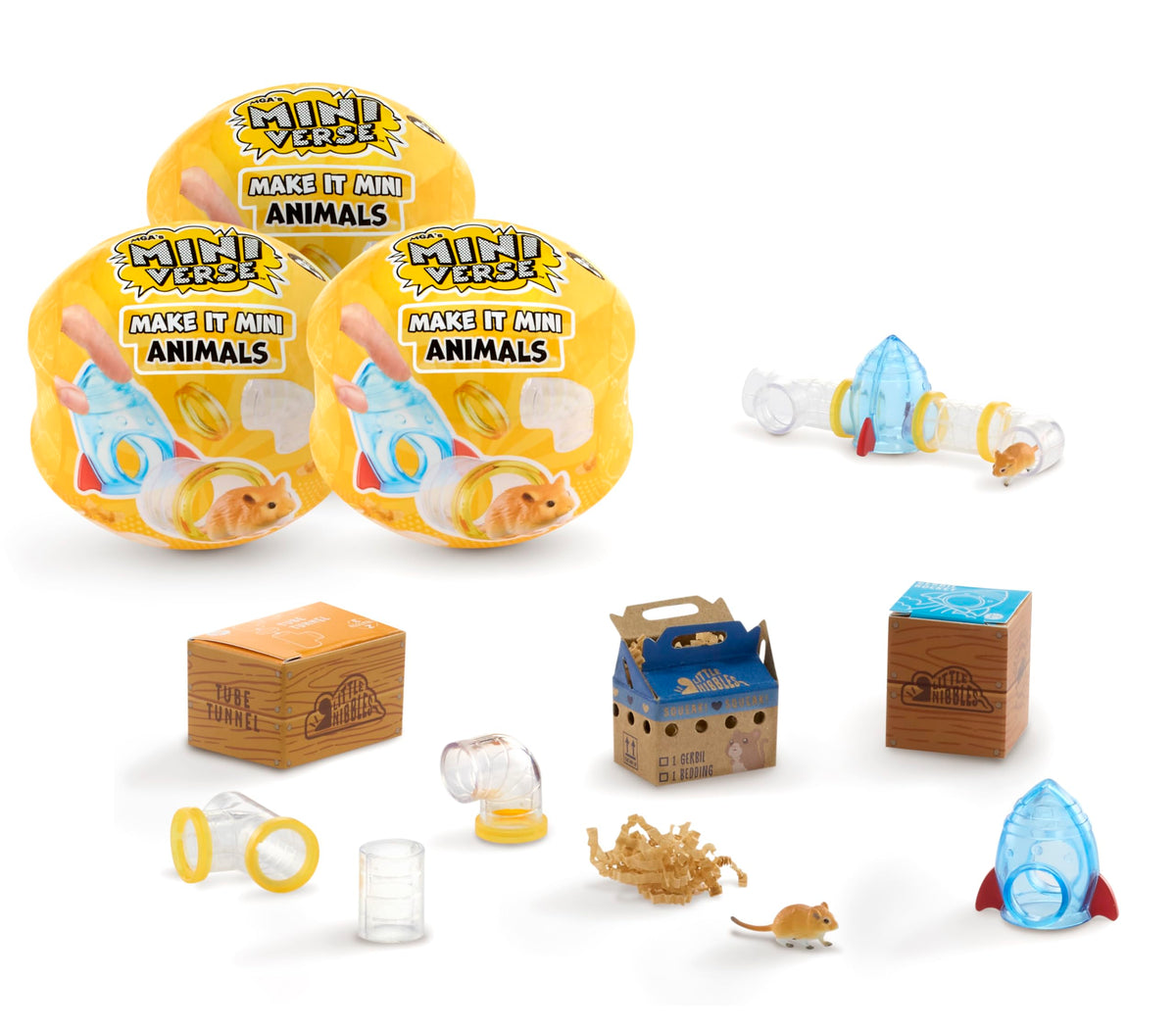 MGA's Miniverse Make It Mini Animals Series 2 3-pack reveals a new mini figure and habitat pieces.