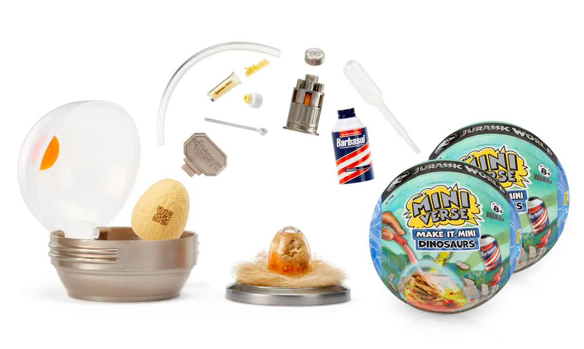 MGA's Miniverse Make It Mini Dinosaurs ball, ideal for display and collection.