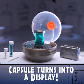 MGA's Miniverse Make It Mini Dinosaurs DNA powder bottle, supports imaginative incubation play.