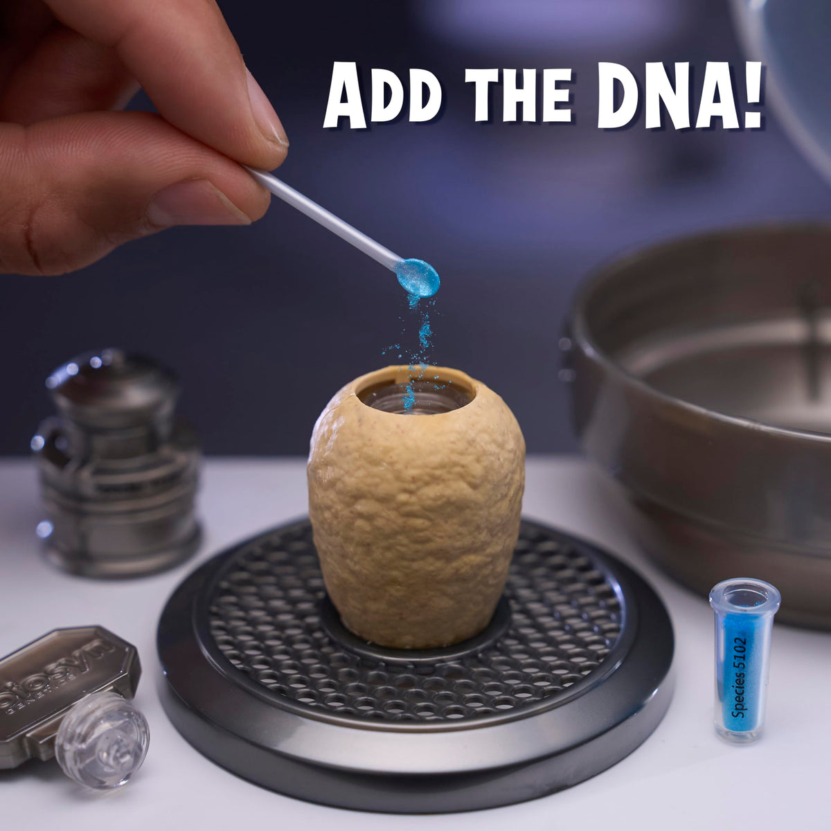 MGA's Miniverse Make It Mini Dinosaurs egg, reveals a surprise dino after unboxing.
