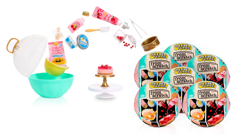 MGA's Miniverse Make It Mini From Scratch Series 2: six surprise capsules for creative mini baking.
