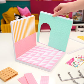 MGA's Miniverse Ice Cream Shop scene shows colorful minis in a cozy display