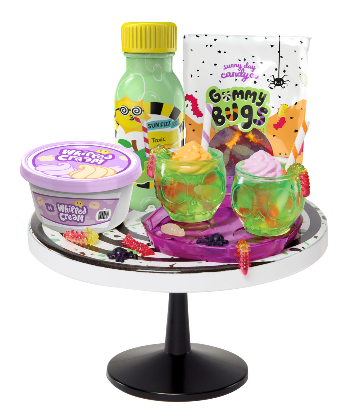 MGA's Miniverse Make It Mini Spooky Treats Series 2 recipe card guides assembly of the replica.