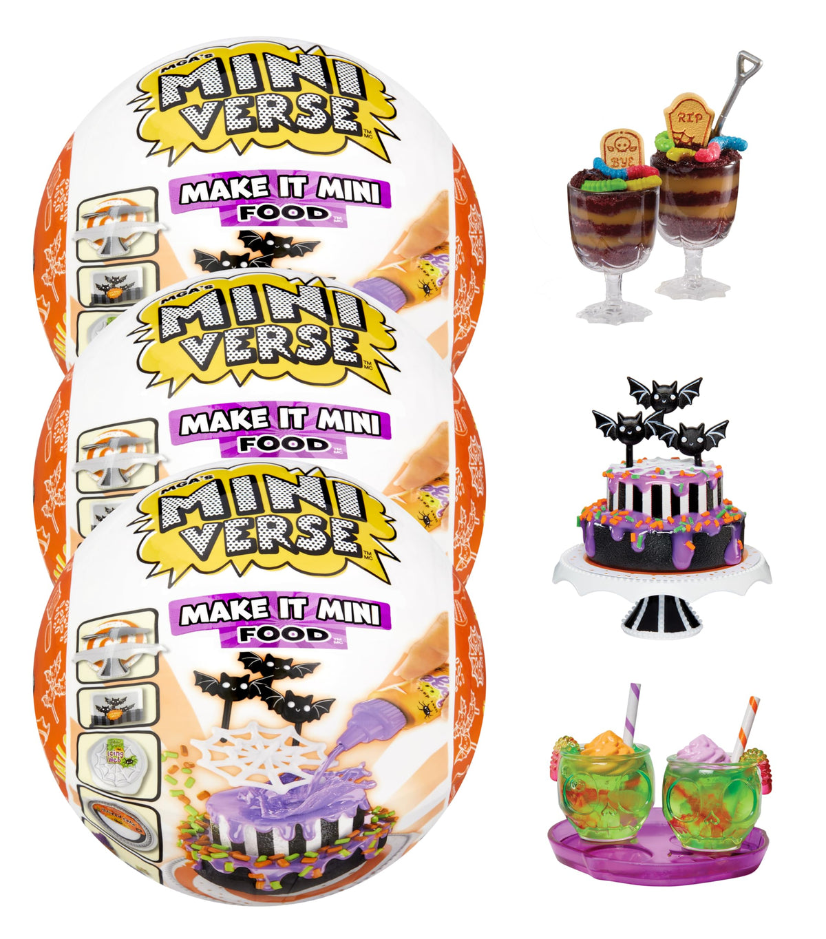MGA's Miniverse Make It Mini Spooky Treats Series 2 surprise ball for unboxing excitement and discovery.