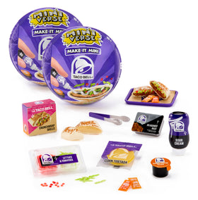 MGA's Miniverse Taco Bell Series 1 surprise ball ready to unbox, perfect for shelf display.