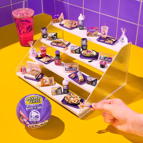 MGA's Miniverse Taco Bell Crunchwrap Supreme mini for bite-sized display fun.