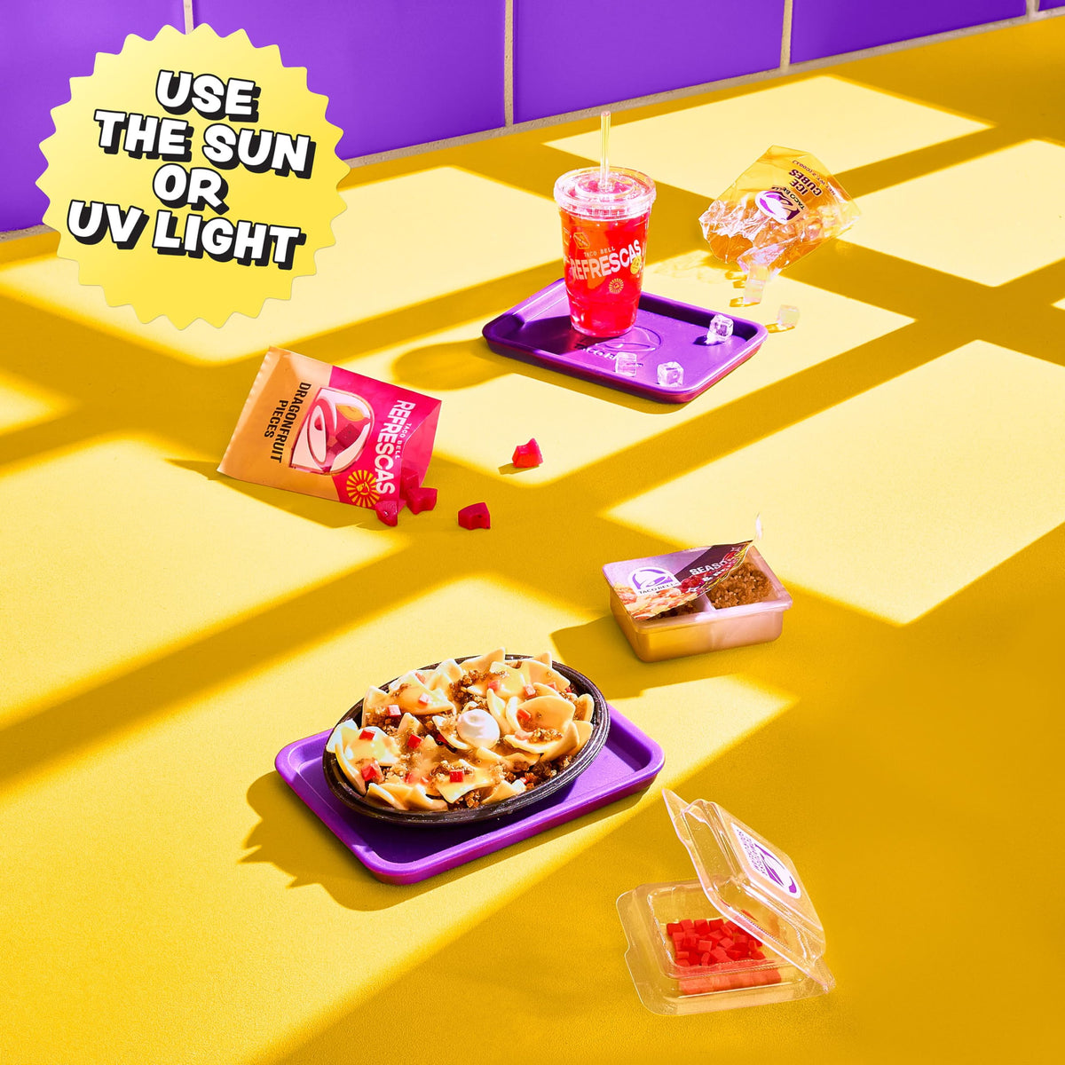 MGA's Miniverse Taco Bell Mexican Pizza mini crafted for display and collectability.