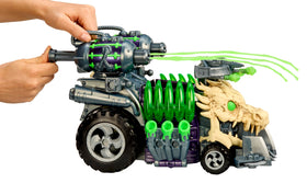 Ninjombie battle-ready design with rugged wheels for rough terrain