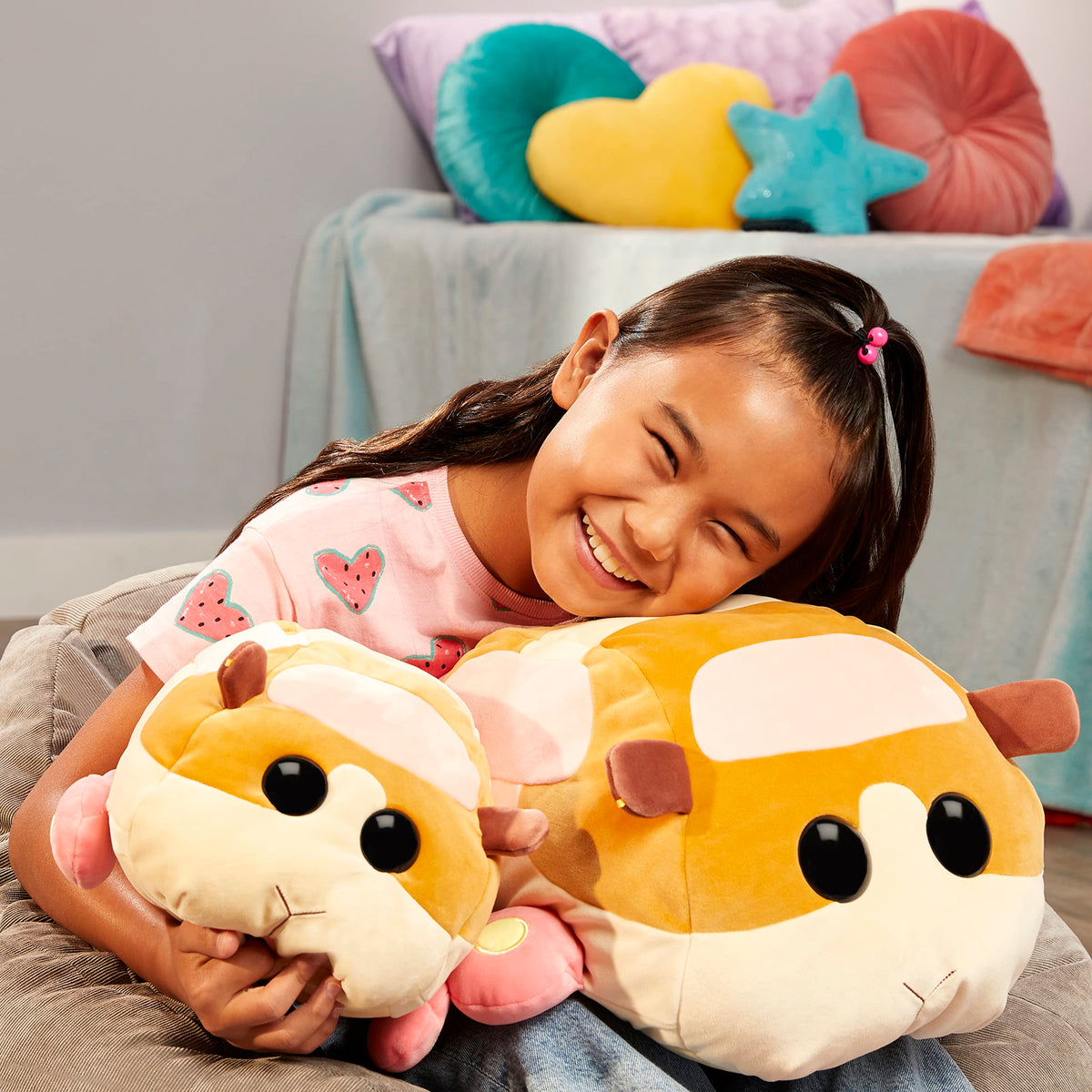 MGA Pui Pui Molcar Potato large plush back view shows soft texture.