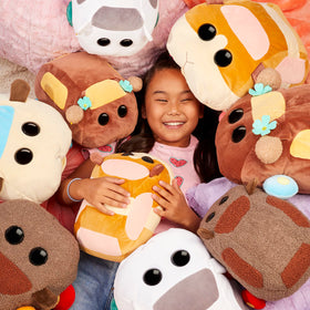 MGA Pui Pui Molcar Potato large plush packaging ideal for gifting.