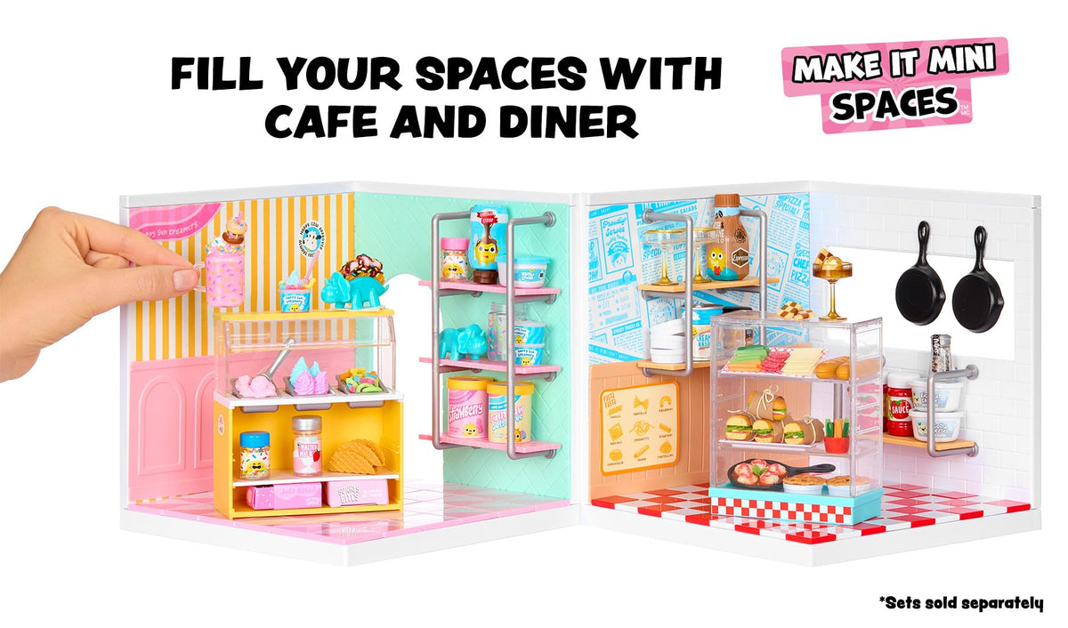 MGA's Miniverse collectible dishware and accessories expand display possibilities.