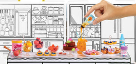 MGA's Miniverse ingredients overview featuring realistic mini foods.