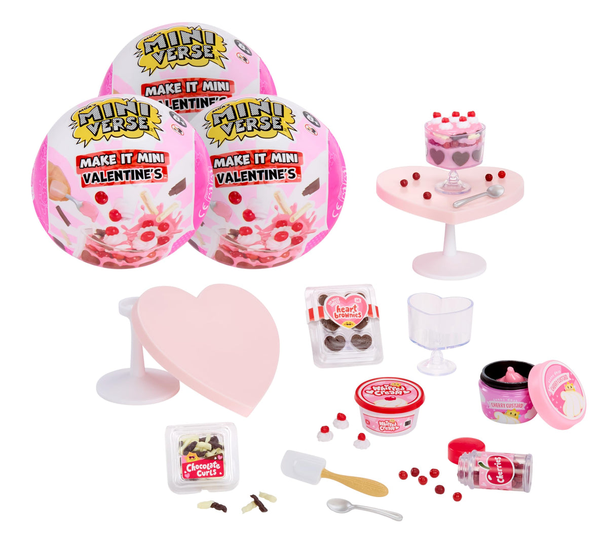 MGA's Miniverse Make It Mini Valentines three-pack ready for DIY gifting and unboxing.
