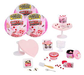 MGA's Miniverse Make It Mini Valentines three-pack ready for DIY gifting and unboxing.