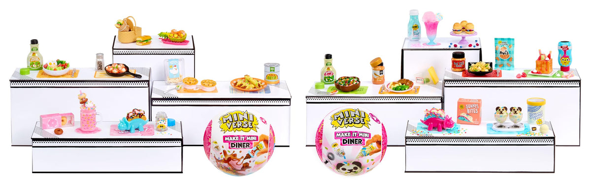 MGA's Miniverse resin mini desserts collection with vivid details for display.