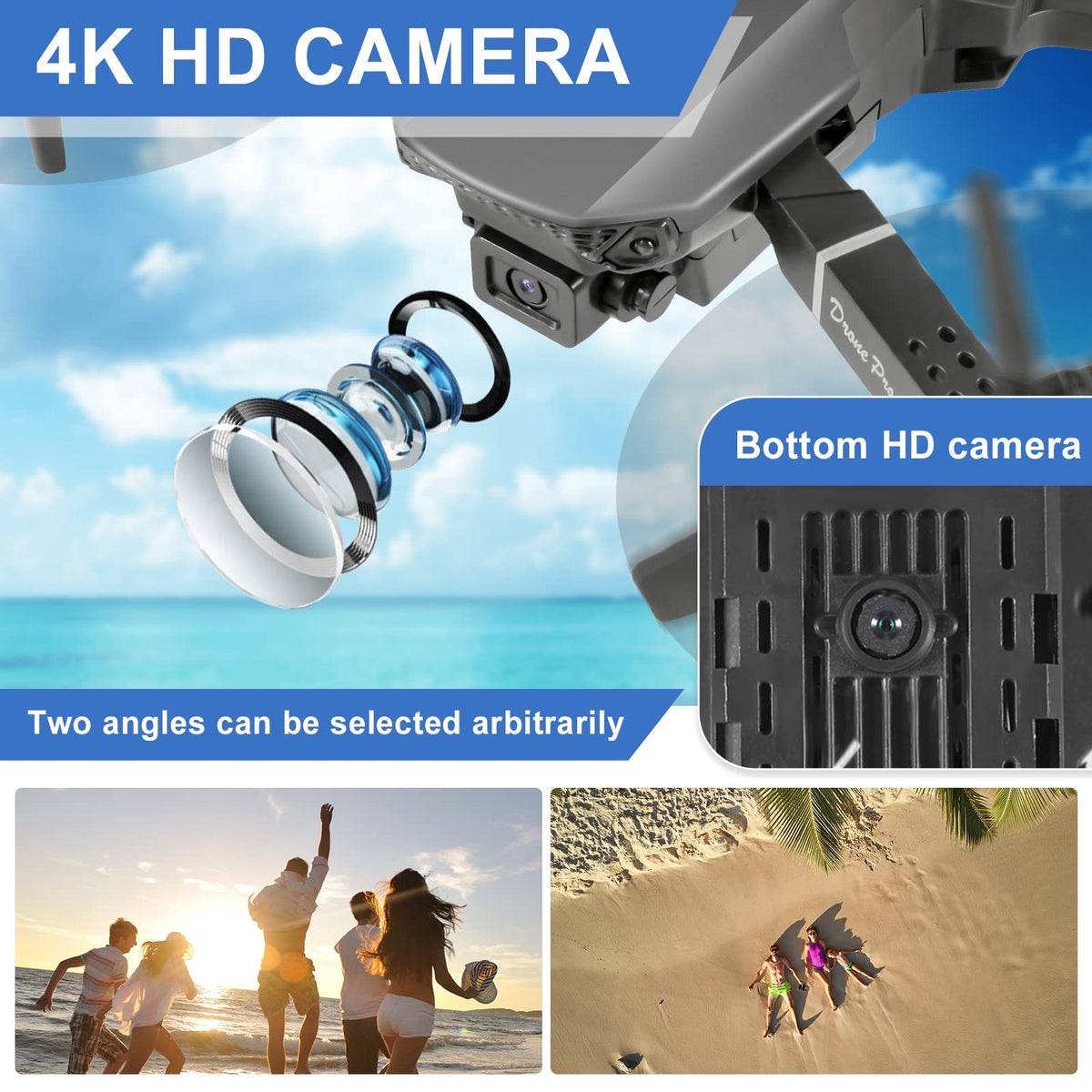 Mgfdget Mini Drone 4K HD FPV camera for immersive live-view flights.
