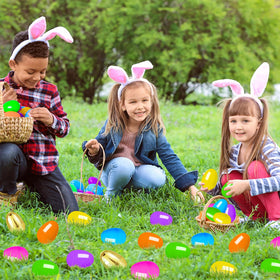 MGparty two golden Easter eggs add premium prize moments.
