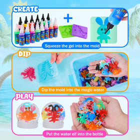 MGparty 24 reusable molds featuring unicorns and dolphins for crafts.