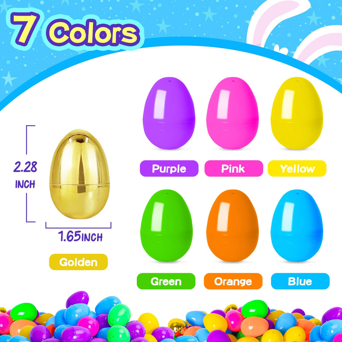MGparty golden Easter eggs add festive sparkle to prize baskets.