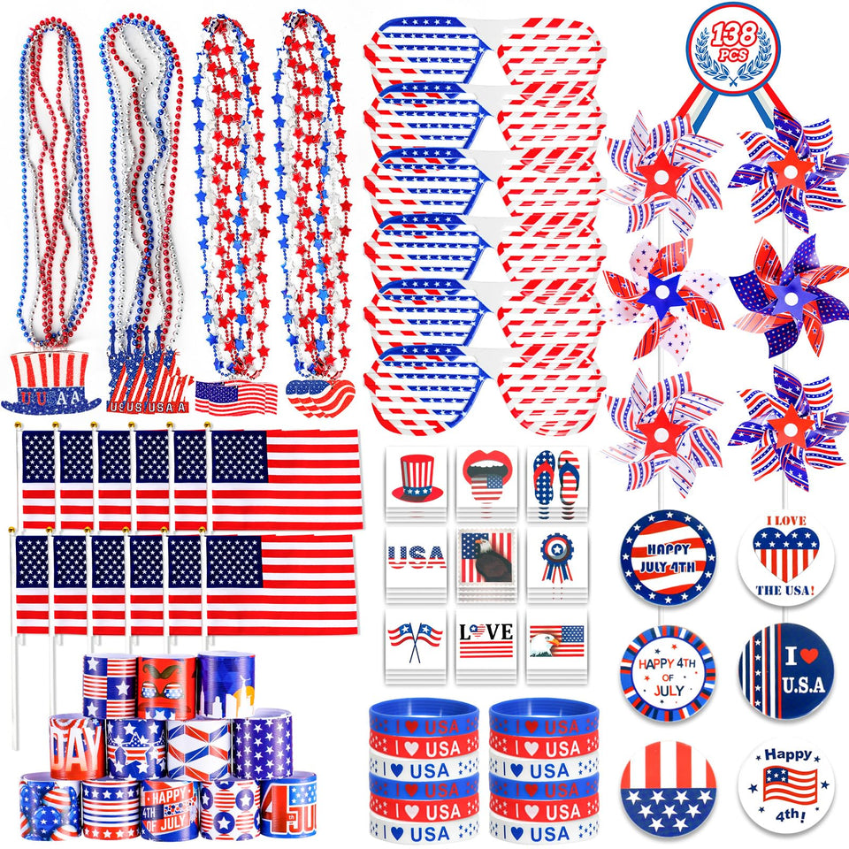MGparty American flag sticks for bright patriotic decor and photos.