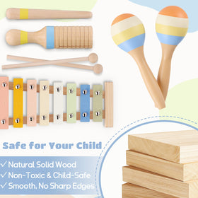 MGparty wooden clarinet inspires imaginative music play and listening skills.