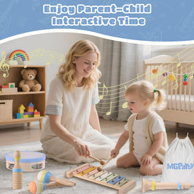 MGparty wood sounder provides tactile feedback and gentle tones.